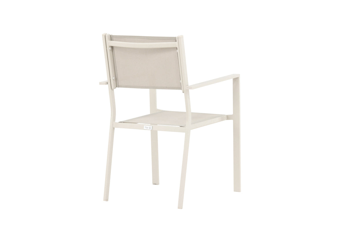 Copacabana Stapelstuhl in Beige präsentiert im Onlineshop von KAQTU Design AG. Gartenstuhl mit Armlehnen ist von Venture Home