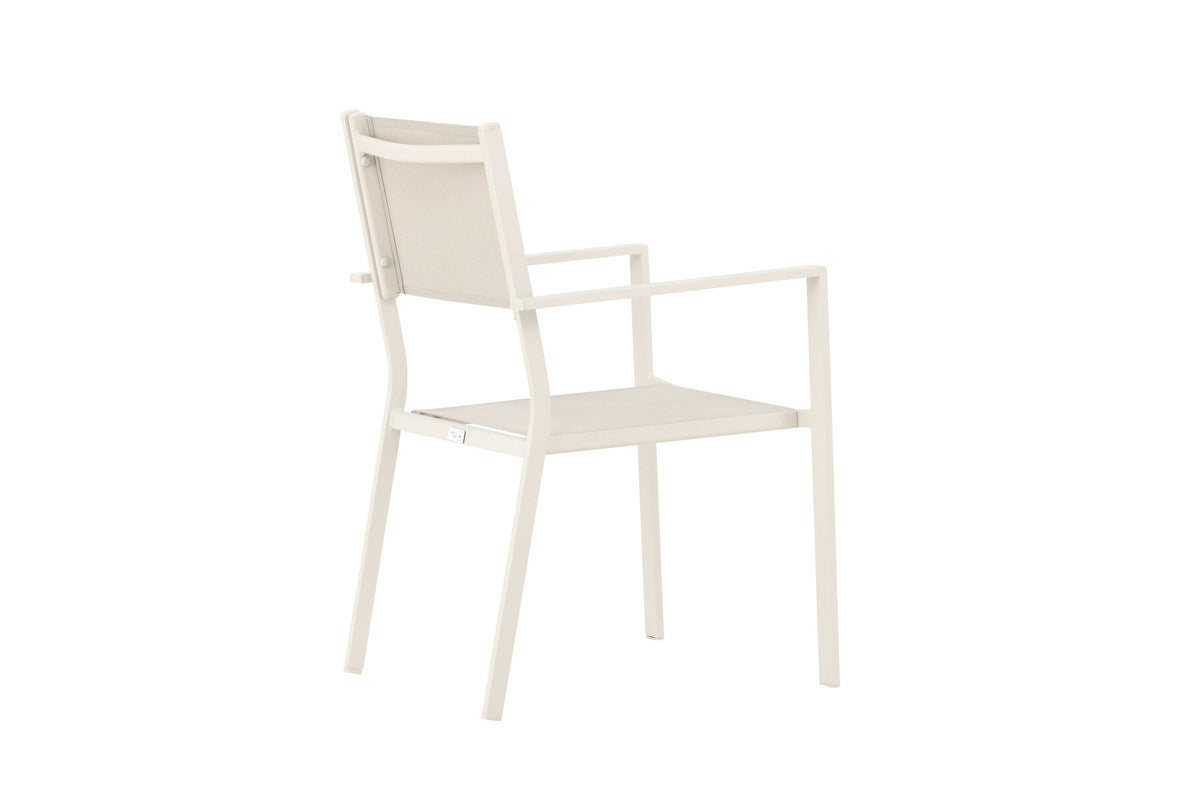 Copacabana Stapelstuhl in Beige präsentiert im Onlineshop von KAQTU Design AG. Gartenstuhl mit Armlehnen ist von Venture Home