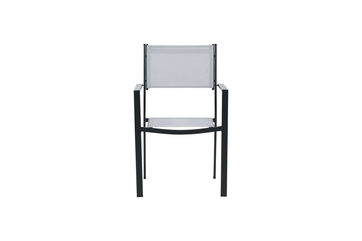 Copacabana Stapelstuhl in Grau präsentiert im Onlineshop von KAQTU Design AG. Gartenstuhl mit Armlehnen ist von Venture Home