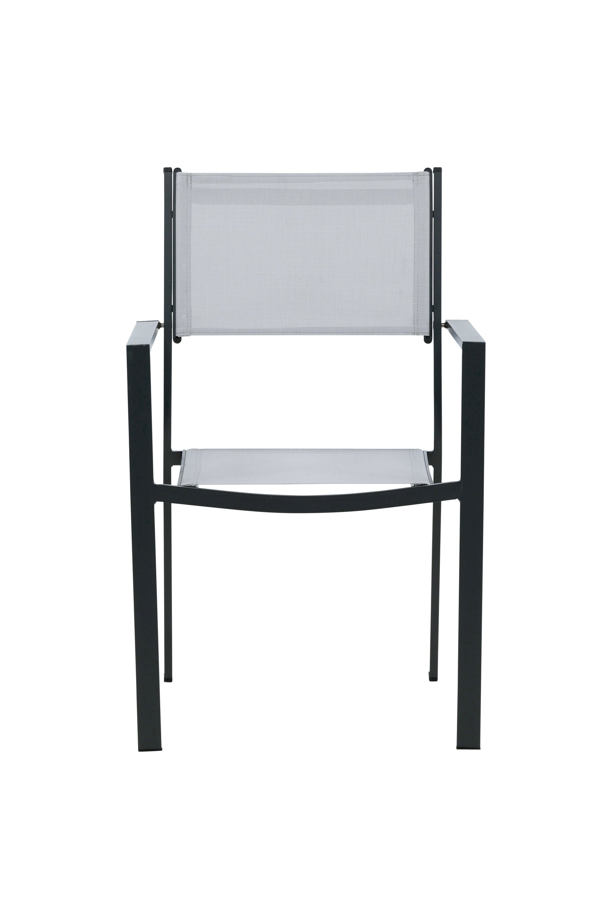 Copacabana Stapelstuhl in Grau präsentiert im Onlineshop von KAQTU Design AG. Gartenstuhl mit Armlehnen ist von Venture Home
