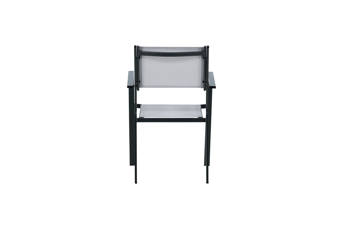 Copacabana Stapelstuhl in Grau präsentiert im Onlineshop von KAQTU Design AG. Gartenstuhl mit Armlehnen ist von Venture Home