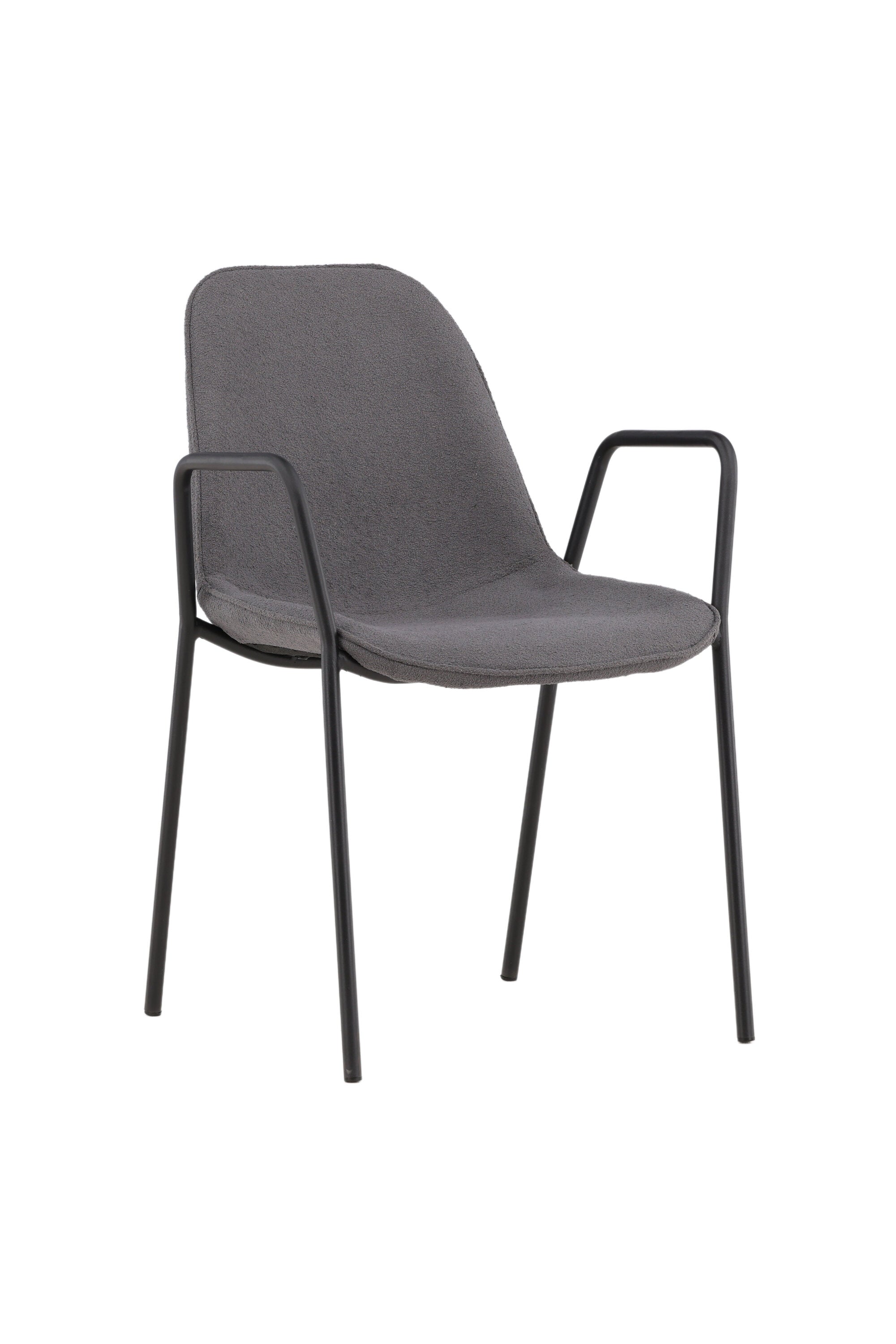 Klädesholmen Stuhl in Dunkelgrau präsentiert im Onlineshop von KAQTU Design AG. Stuhl mit Armlehne ist von Vind