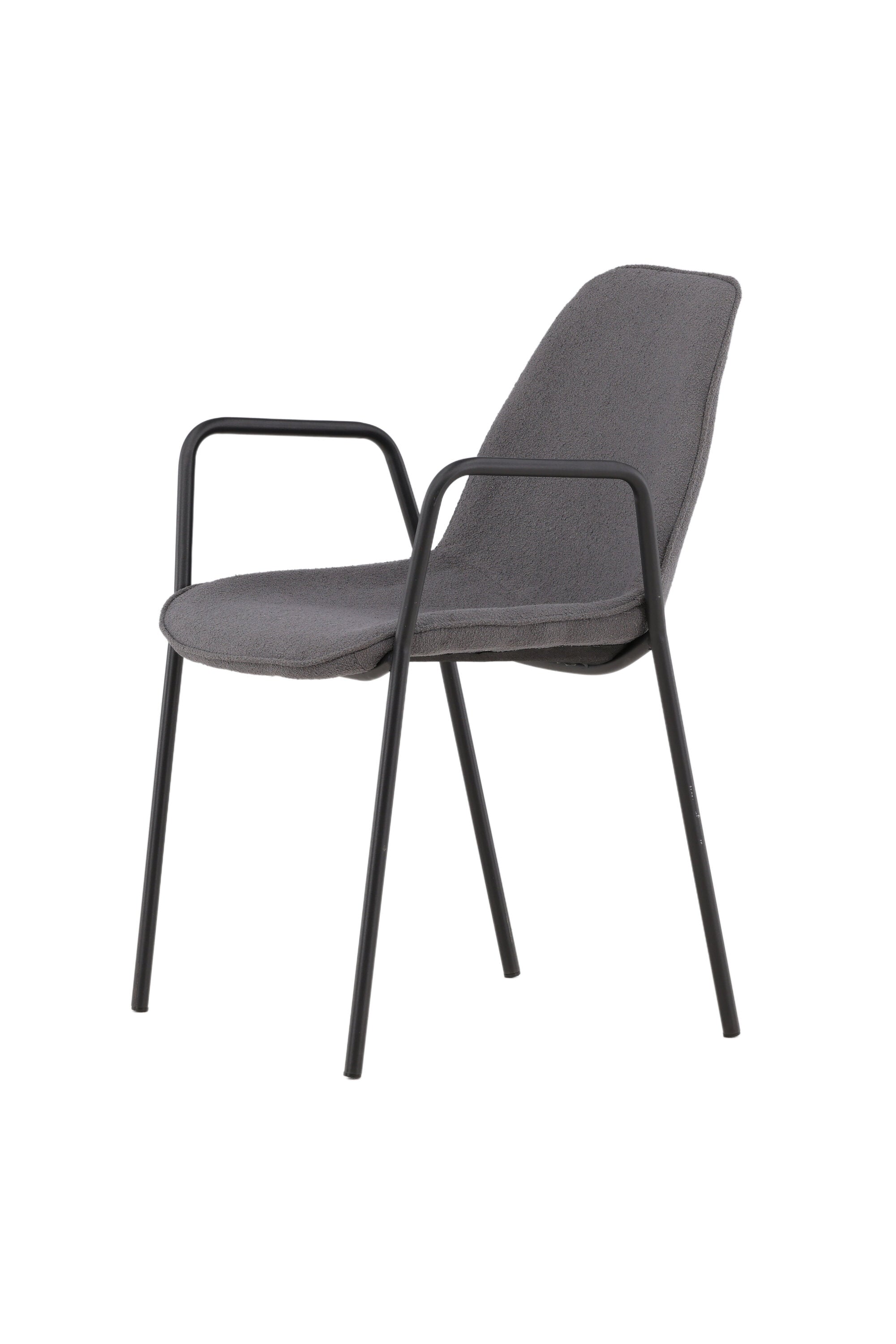 Klädesholmen Stuhl in Dunkelgrau präsentiert im Onlineshop von KAQTU Design AG. Stuhl mit Armlehne ist von Vind