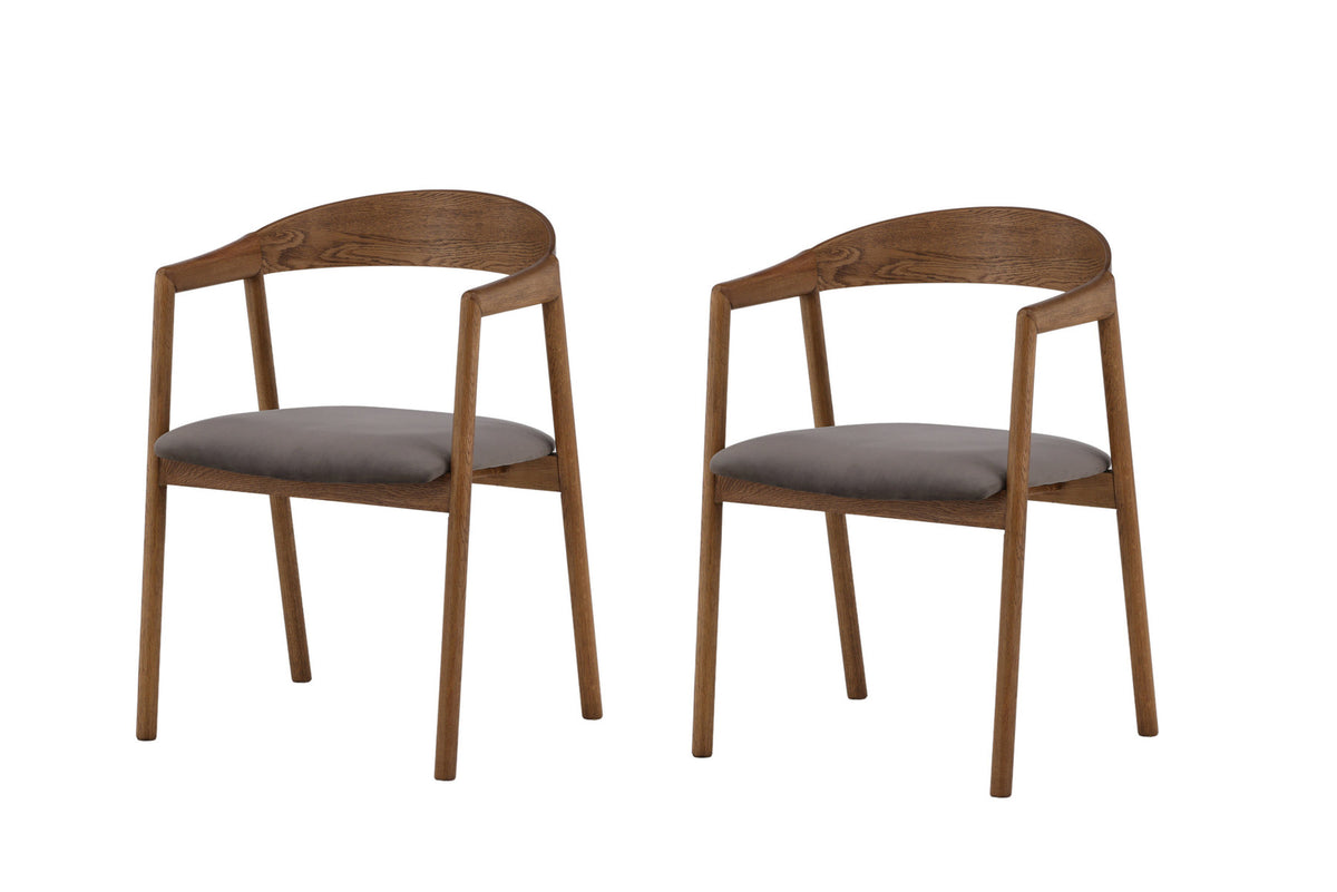 Långön Esszimmerstuhl in Braun präsentiert im Onlineshop von KAQTU Design AG. Stuhl mit Armlehne ist von Vind