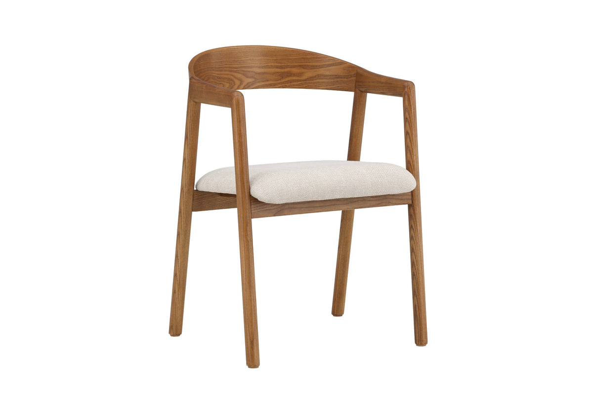 Långön Esszimmerstuhl in Dunkelbraun präsentiert im Onlineshop von KAQTU Design AG. Stuhl mit Armlehne ist von Vind