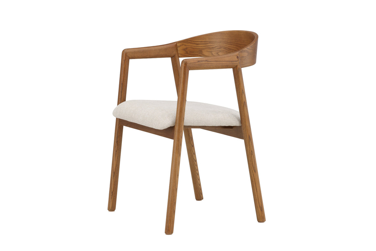Långön Esszimmerstuhl in Dunkelbraun präsentiert im Onlineshop von KAQTU Design AG. Stuhl mit Armlehne ist von Vind