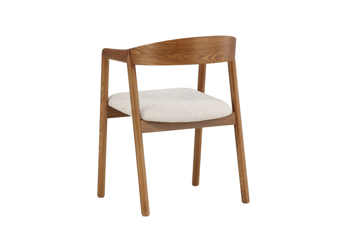 Långön Esszimmerstuhl in Dunkelbraun präsentiert im Onlineshop von KAQTU Design AG. Stuhl mit Armlehne ist von Vind