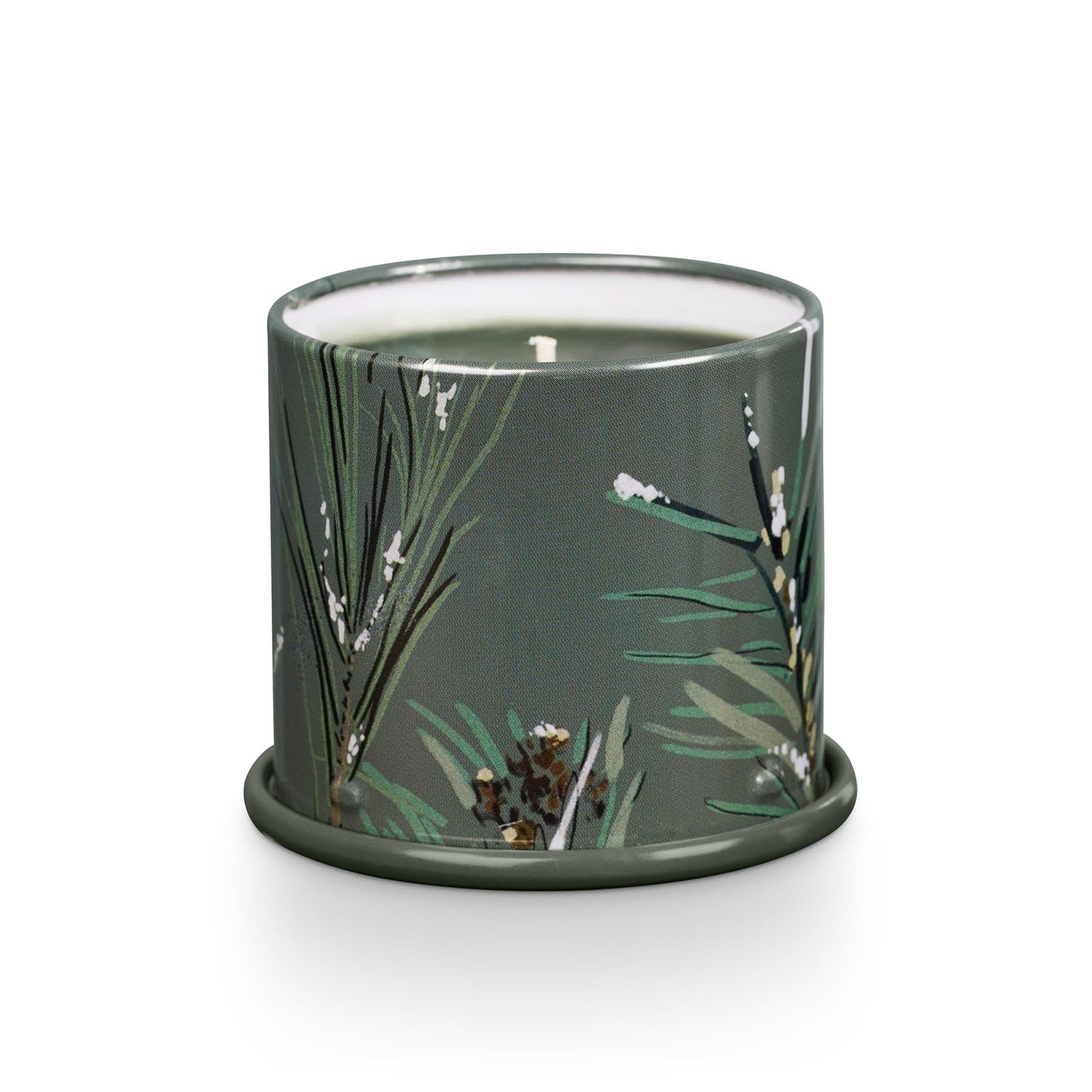 Balsam & Cedar Demi Vanity Tin Kerze, Grün, in Grün präsentiert im Onlineshop von KAQTU Design AG. Duftkerze ist von Illume