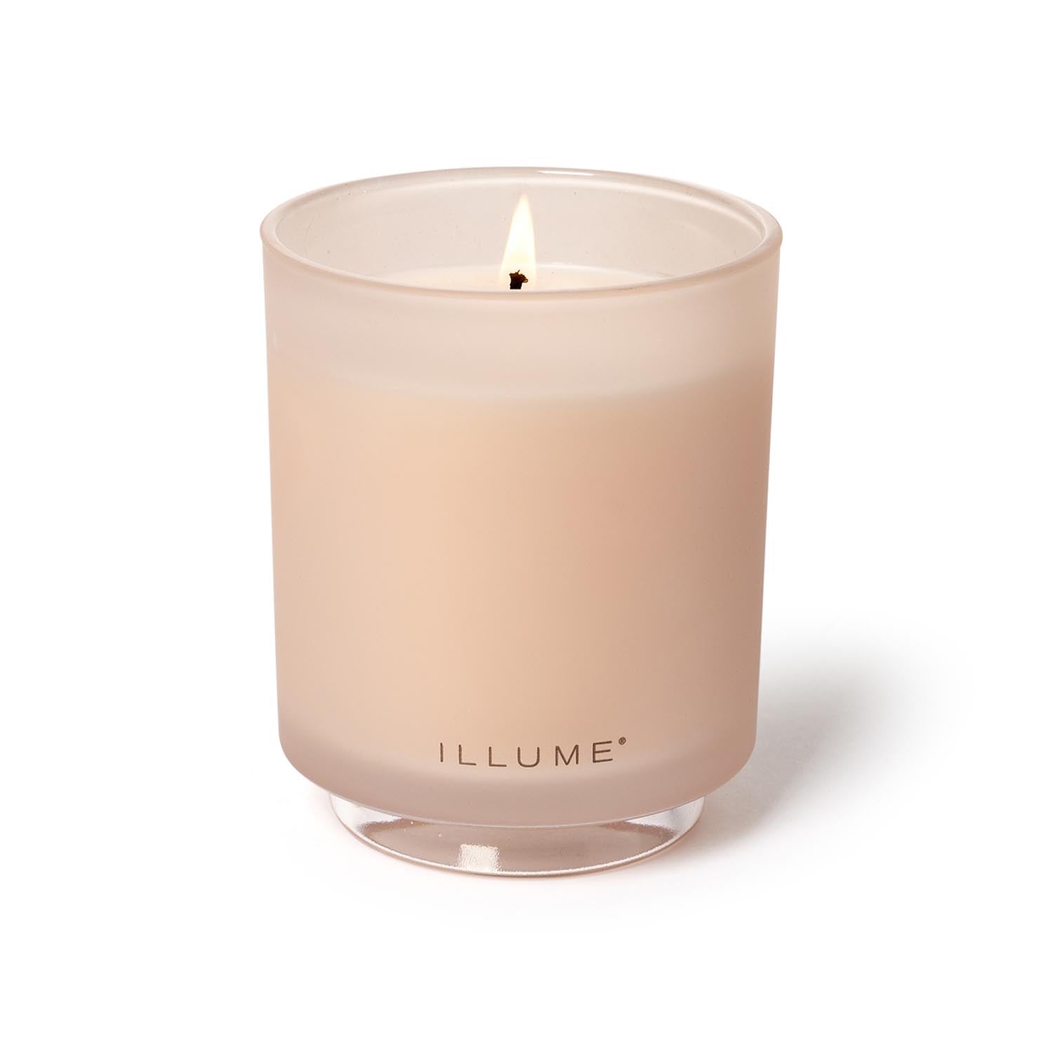 Coconut Milk Mango Box Glass Candle, Rose, in Rose präsentiert im Onlineshop von KAQTU Design AG. Duftkerze ist von Illume