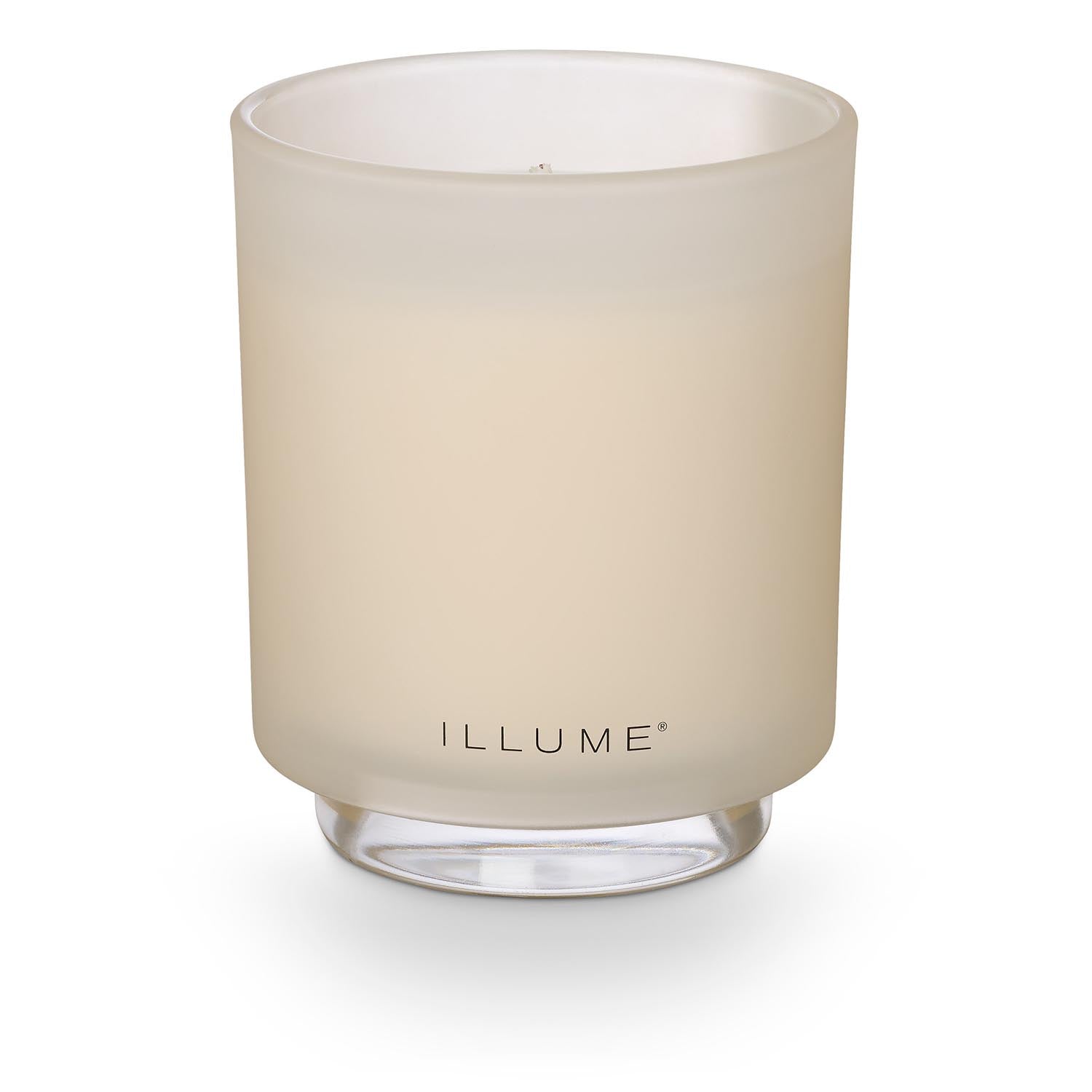 Winter White Box Glass Candle, Weiss, in Weiß präsentiert im Onlineshop von KAQTU Design AG. Duftkerze ist von Illume
