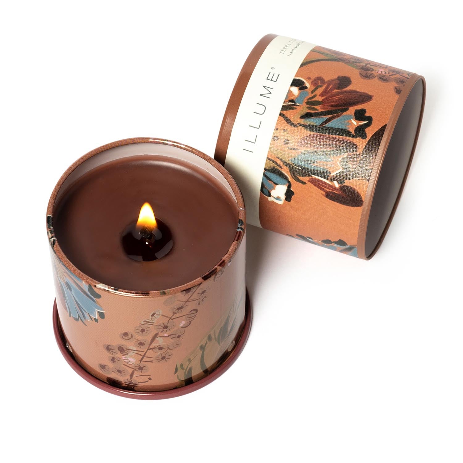 Terra Tabac Vanity Tin Duftkerze, Braun, in Braun präsentiert im Onlineshop von KAQTU Design AG. Duftkerze ist von Illume