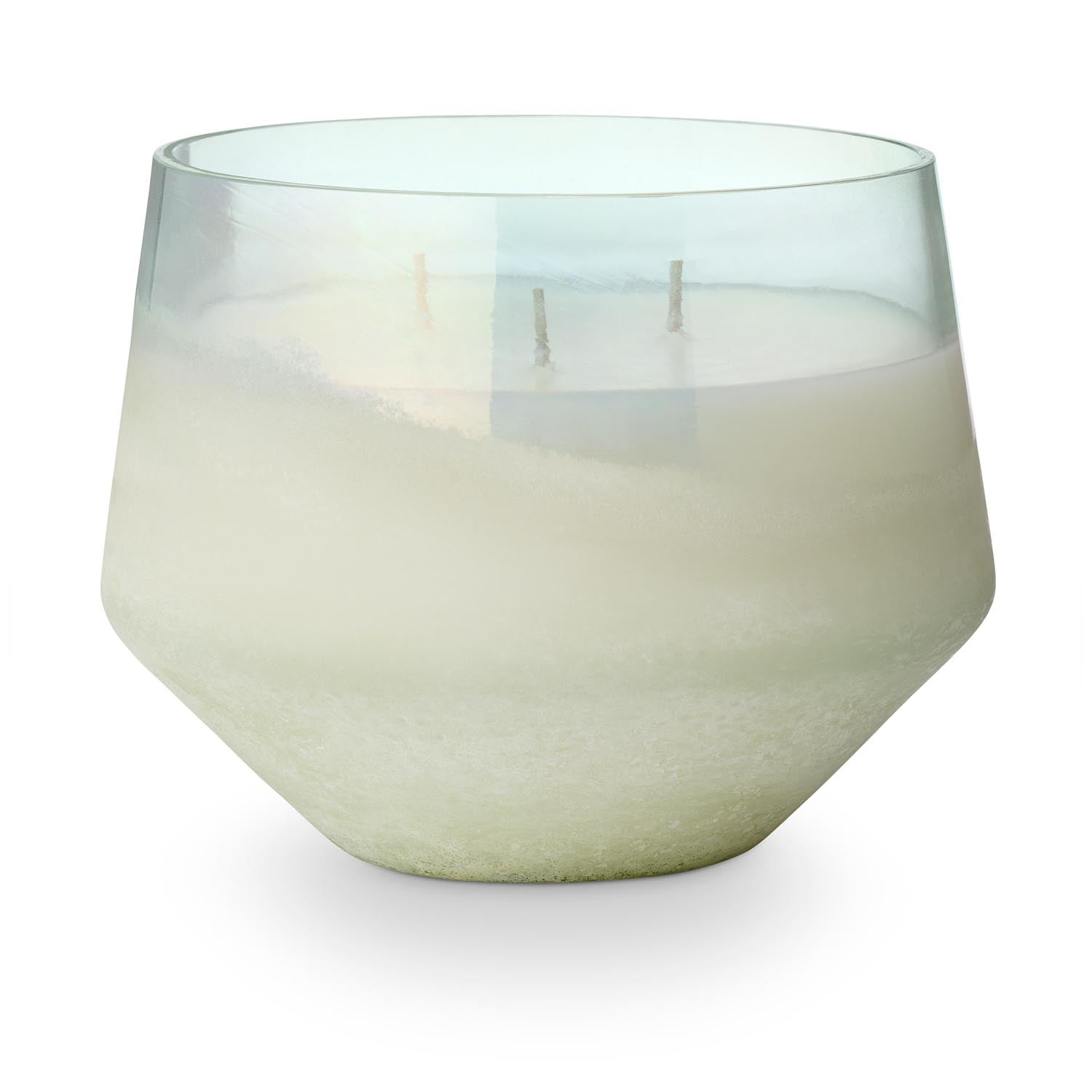 Fresh Sea Salt Baltic Glas Duftkerze, Blau, in Blau präsentiert im Onlineshop von KAQTU Design AG. Duftkerze ist von Illume