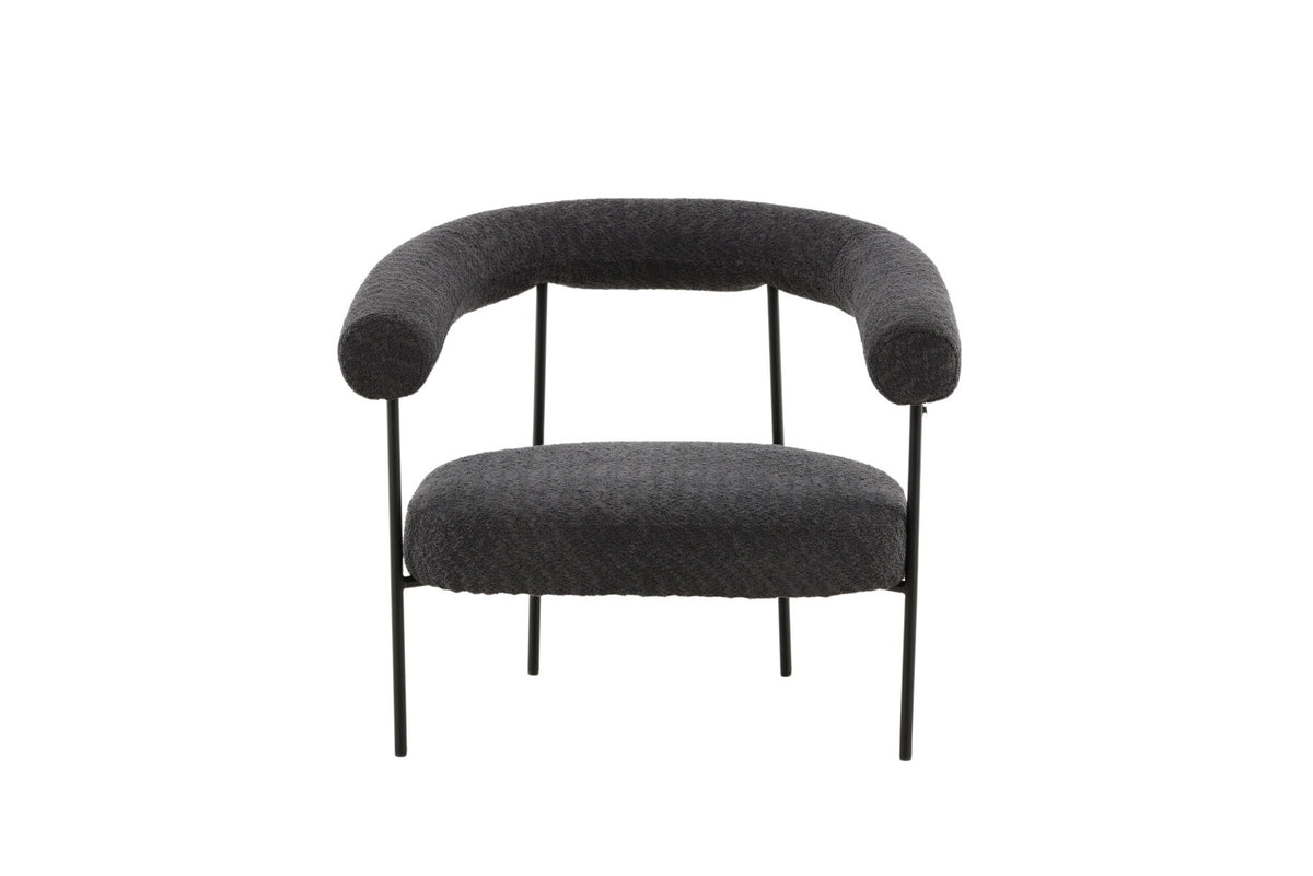 Hökåsen x Josefin Lustig Sessel in Dunkelgrau präsentiert im Onlineshop von KAQTU Design AG. Sessel mit Armlehnen ist von Vind