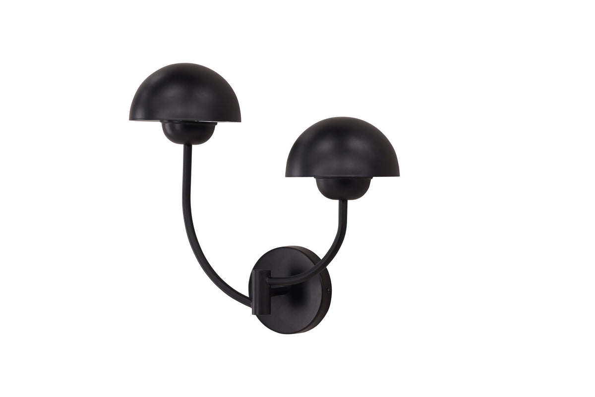 Lyckorna Wandleuchte in Schwarz präsentiert im Onlineshop von KAQTU Design AG. Wandleuchte ist von Vind