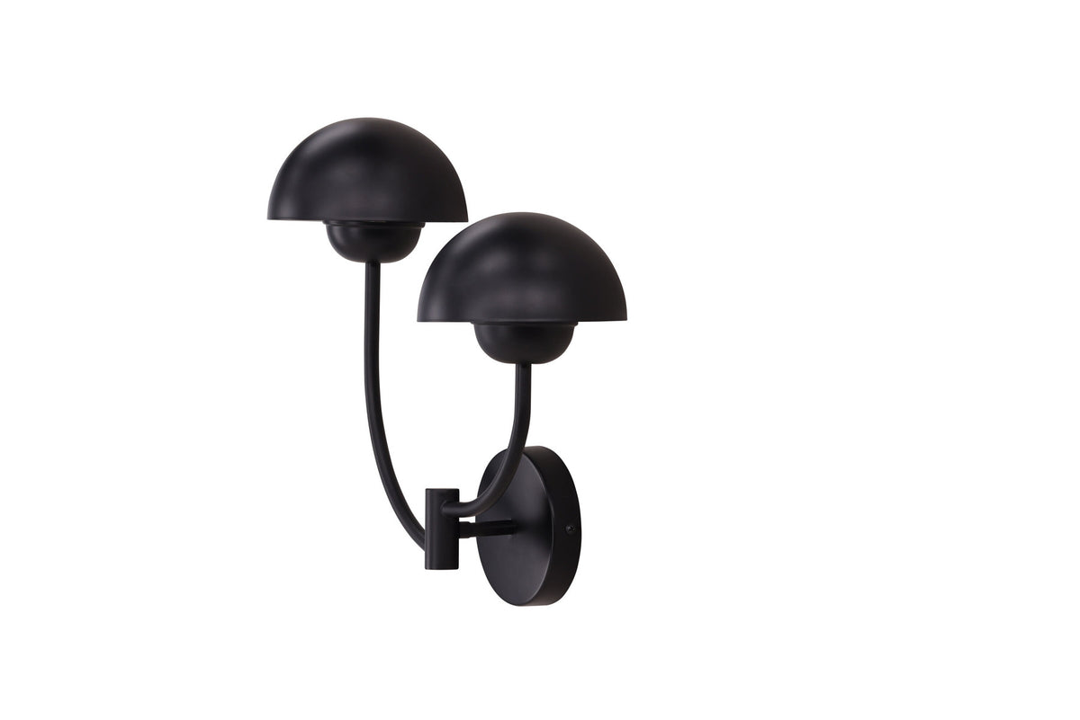Lyckorna Wandleuchte in Schwarz präsentiert im Onlineshop von KAQTU Design AG. Wandleuchte ist von Vind