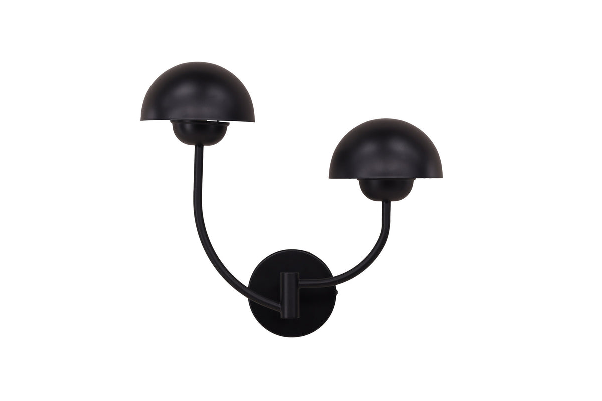 Lyckorna Wandleuchte in Schwarz präsentiert im Onlineshop von KAQTU Design AG. Wandleuchte ist von Vind
