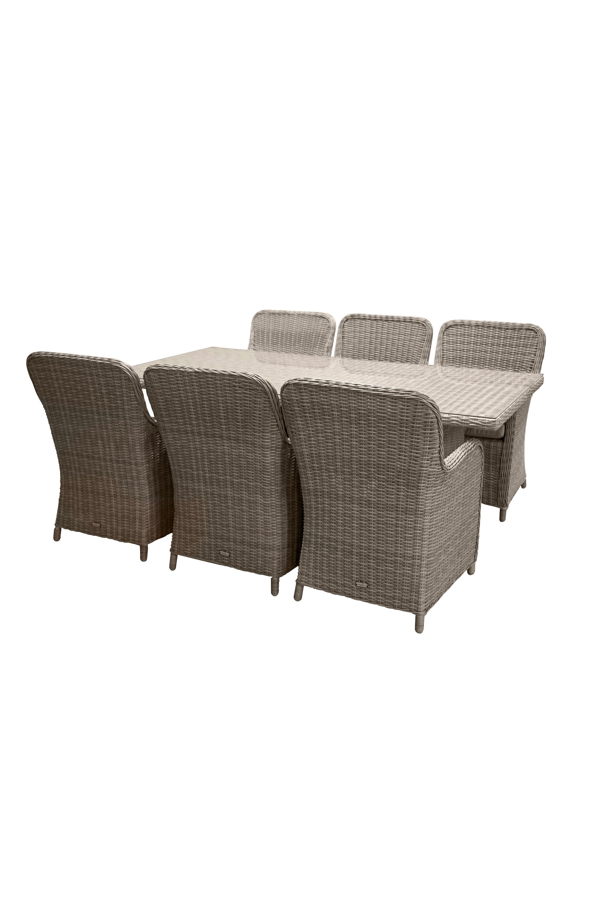 Wembley Outdoor-Tischset 200cm/6St. in Natur präsentiert im Onlineshop von KAQTU Design AG. Gartentischset ist von Venture Home