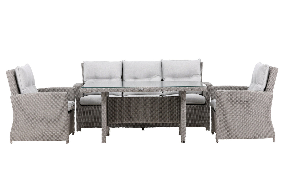 Brentwood Sofagarnitur in Grau präsentiert im Onlineshop von KAQTU Design AG. Loungeset ist von Venture Home