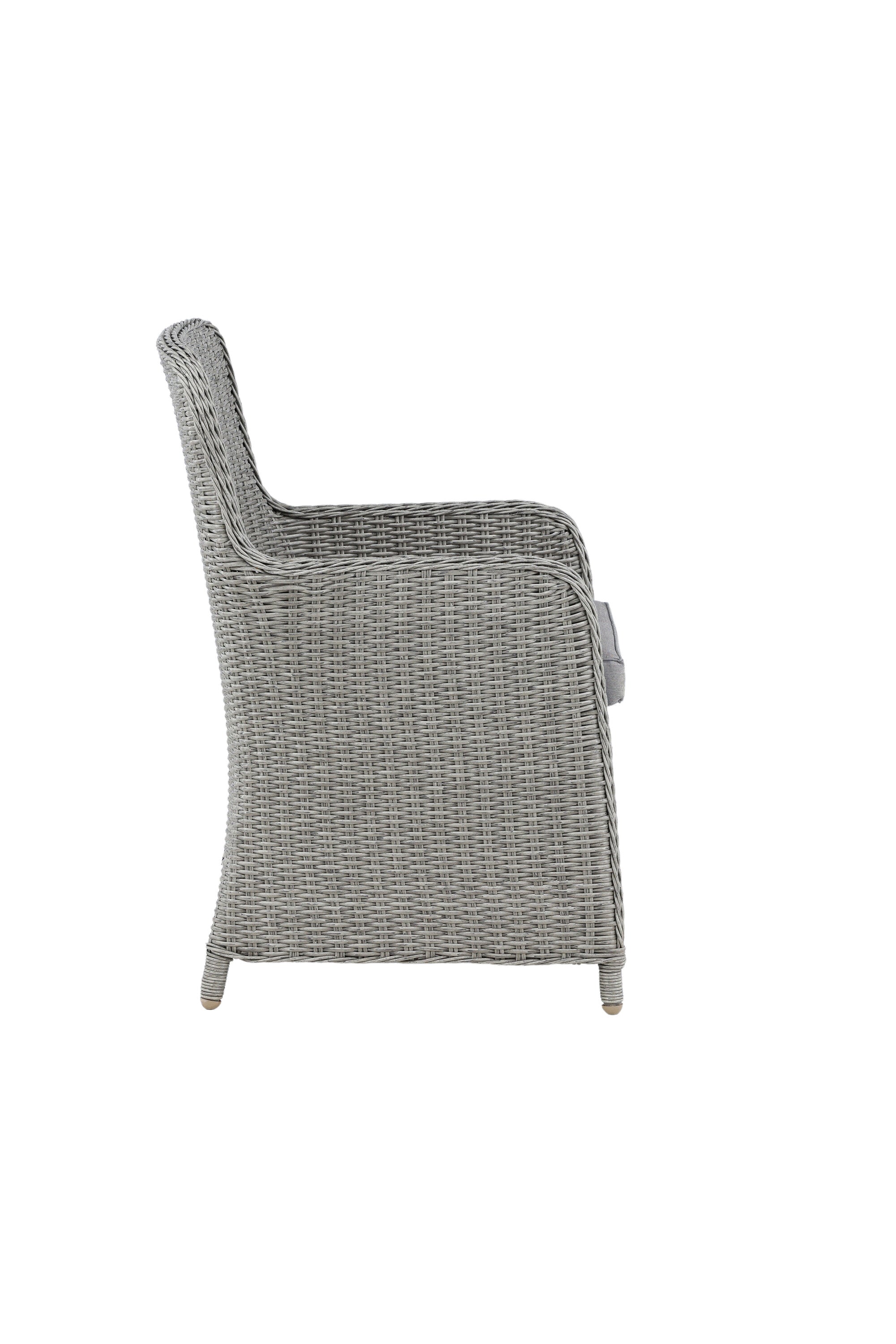 Wembley Stuhl in Grau präsentiert im Onlineshop von KAQTU Design AG. Gartenstuhl mit Armlehnen ist von Venture Home
