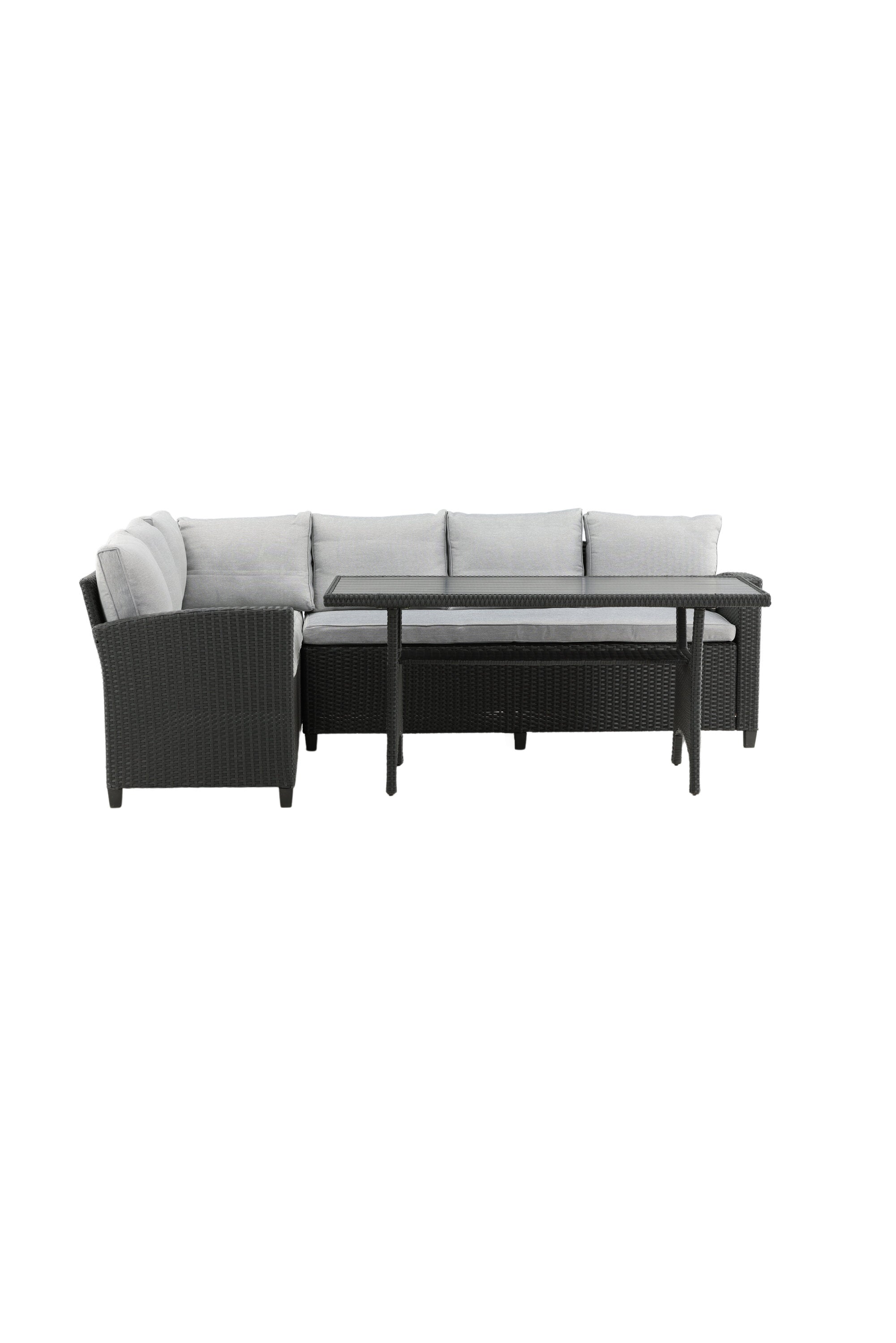 Brentwood Ecksofa Outdoorset 145cm in Schwarz präsentiert im Onlineshop von KAQTU Design AG. Loungeset ist von Venture Home