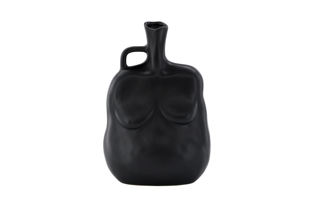 Conta Vase in Schwarz präsentiert im Onlineshop von KAQTU Design AG. Vase ist von Venture Home