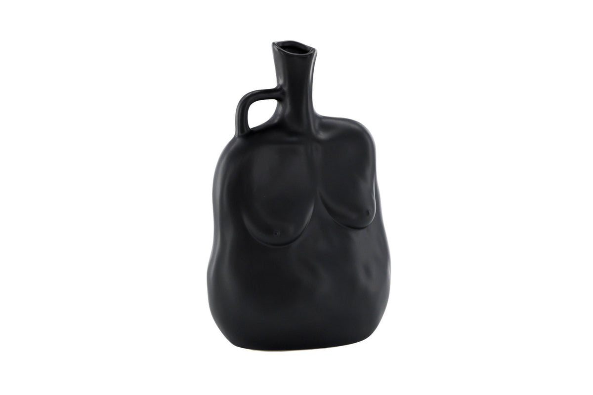 Conta Vase in Schwarz präsentiert im Onlineshop von KAQTU Design AG. Vase ist von Venture Home