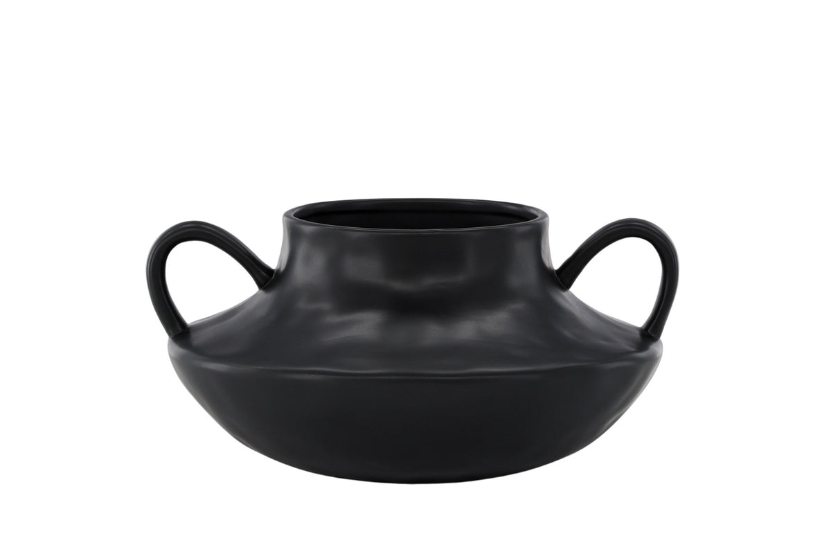 Holda Vase in Schwarz präsentiert im Onlineshop von KAQTU Design AG. Vase ist von Venture Home