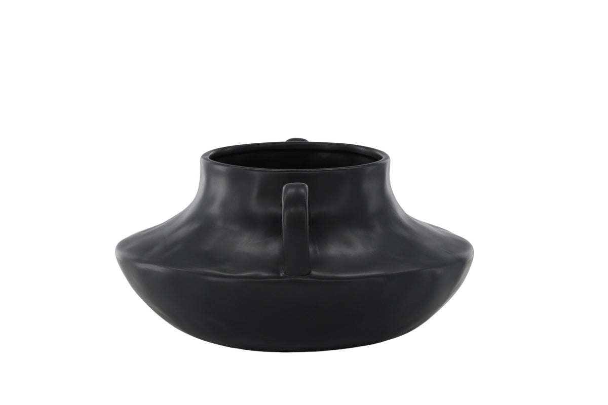 Holda Vase in Schwarz präsentiert im Onlineshop von KAQTU Design AG. Vase ist von Venture Home