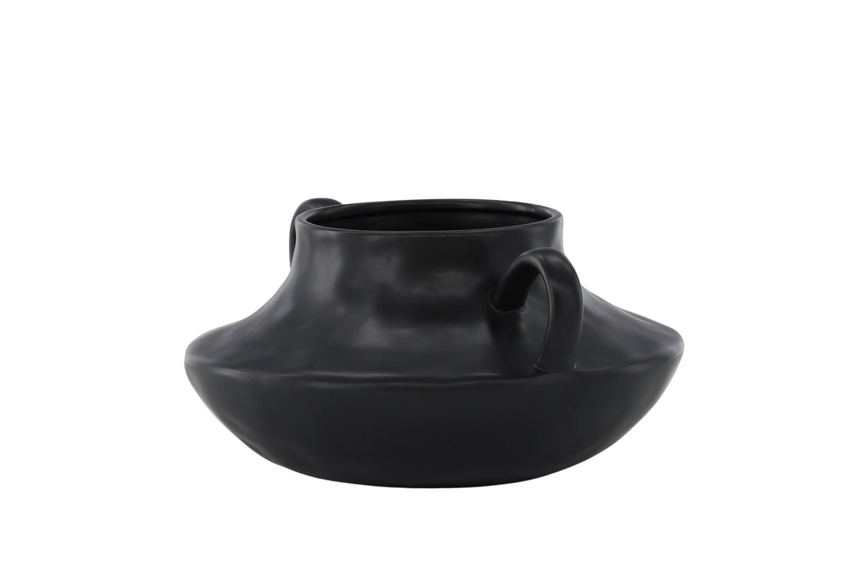 Holda Vase in Schwarz präsentiert im Onlineshop von KAQTU Design AG. Vase ist von Venture Home