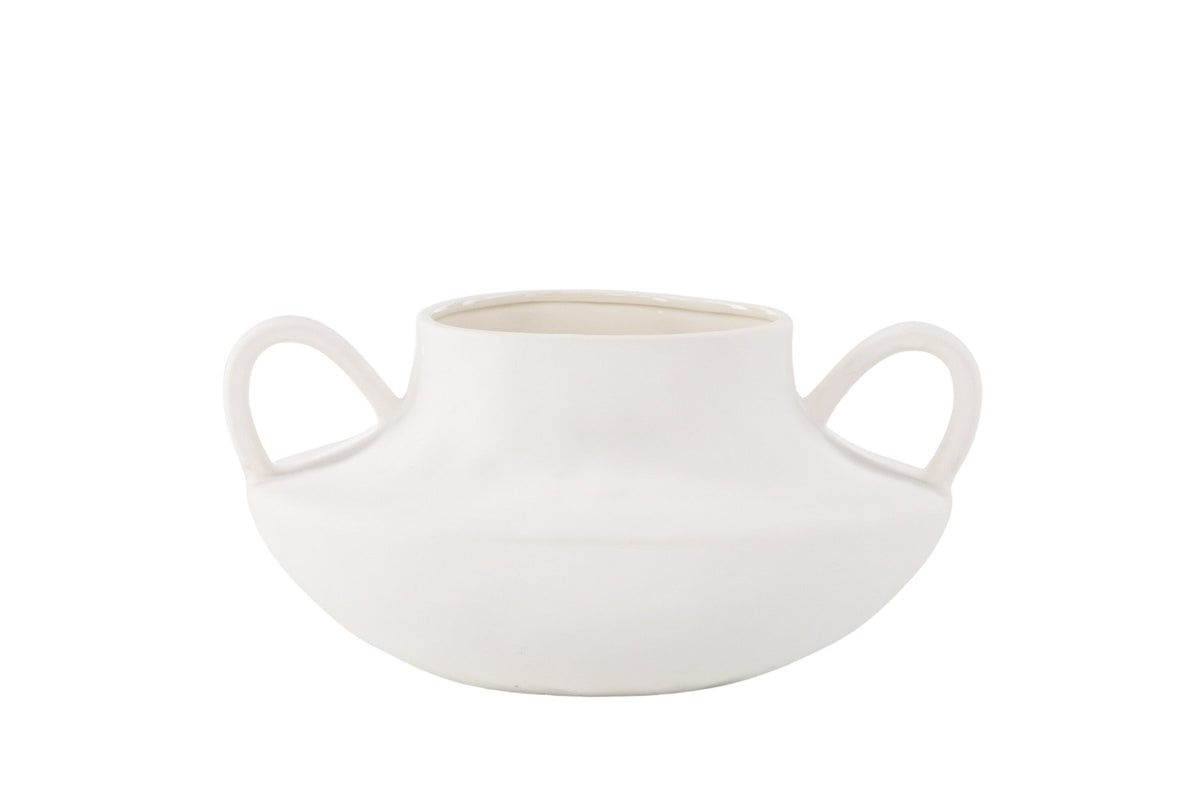 Holda Vase in Cremefarben präsentiert im Onlineshop von KAQTU Design AG. Vase ist von Venture Home