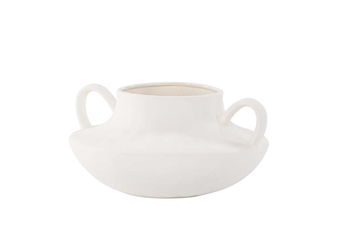 Holda Vase in Cremefarben präsentiert im Onlineshop von KAQTU Design AG. Vase ist von Venture Home