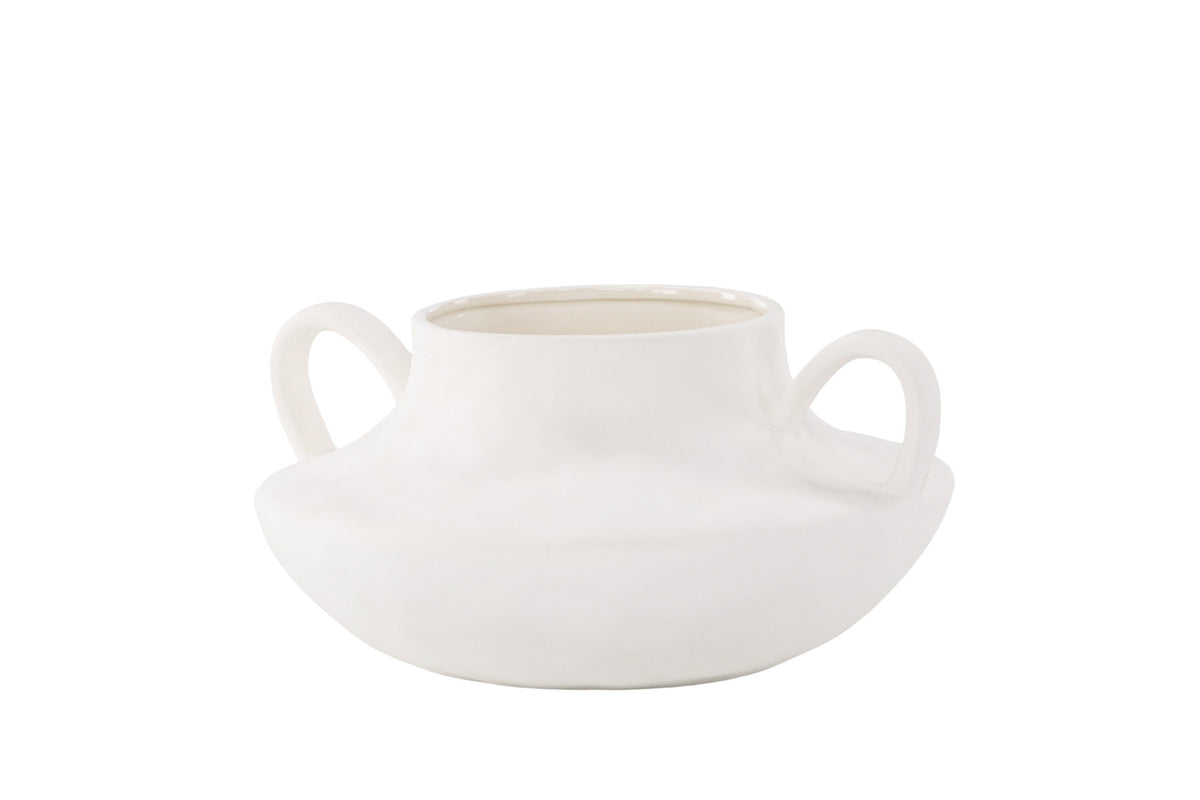 Holda Vase in Cremefarben präsentiert im Onlineshop von KAQTU Design AG. Vase ist von Venture Home