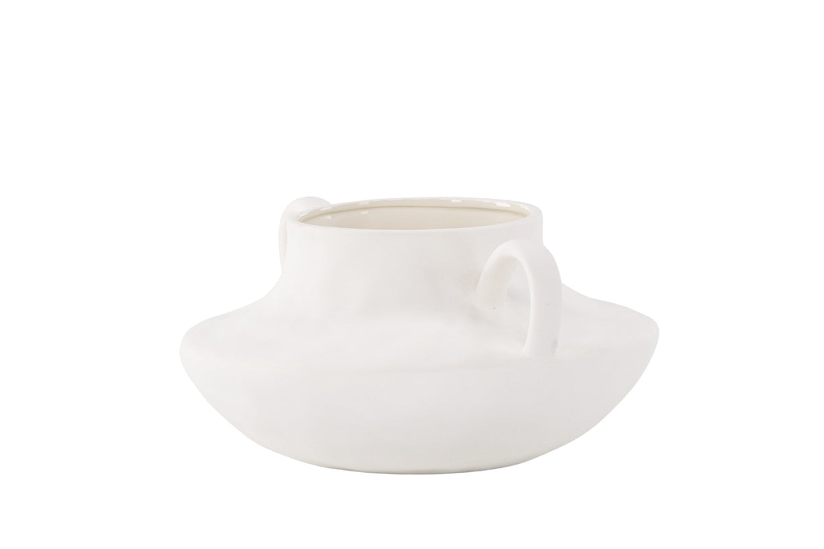 Holda Vase in Cremefarben präsentiert im Onlineshop von KAQTU Design AG. Vase ist von Venture Home