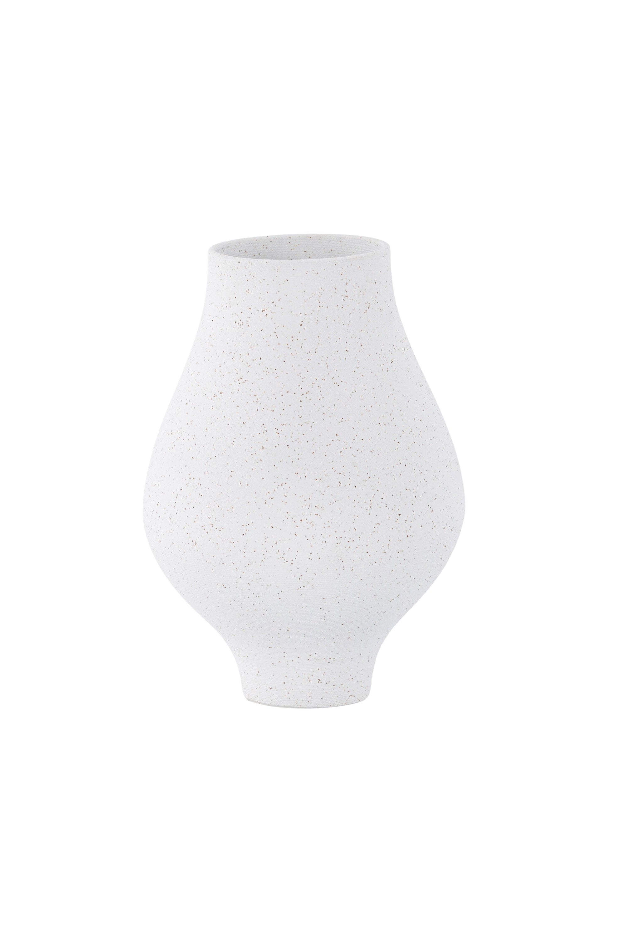 Rellis Vase in Weiss präsentiert im Onlineshop von KAQTU Design AG. Vase ist von Venture Home