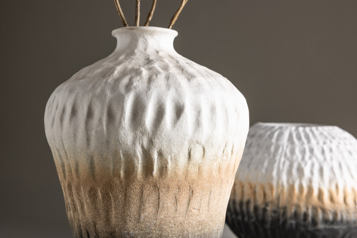 Pane Vase in Beige/ Grau/ Rosa präsentiert im Onlineshop von KAQTU Design AG. Vase ist von Venture Home