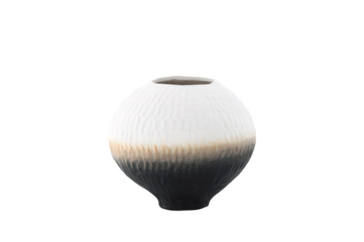 Pane Vase in Beige/ Grau/ Rosa präsentiert im Onlineshop von KAQTU Design AG. Vase ist von Venture Home