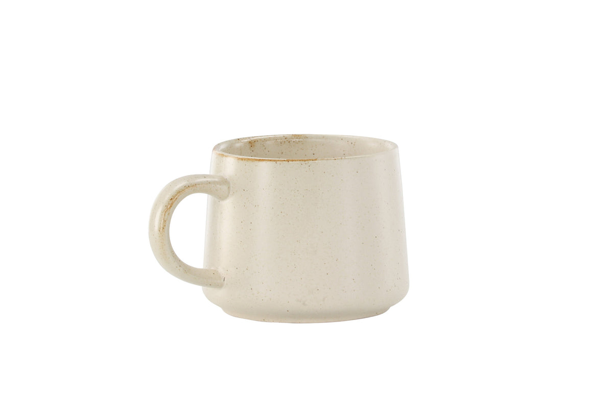 Active Tea cup in Beige/Schwarz präsentiert im Onlineshop von KAQTU Design AG. Tasse ist von Venture Home