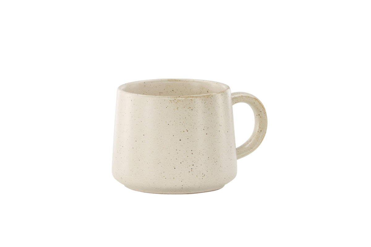 Active Tea cup in Beige/Schwarz präsentiert im Onlineshop von KAQTU Design AG. Tasse ist von Venture Home