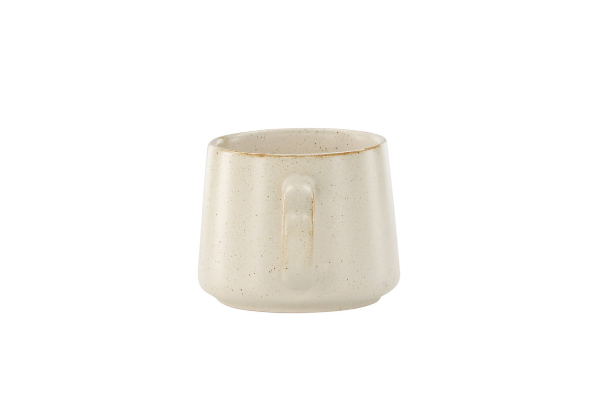 Active Tea cup in Beige/Schwarz präsentiert im Onlineshop von KAQTU Design AG. Tasse ist von Venture Home