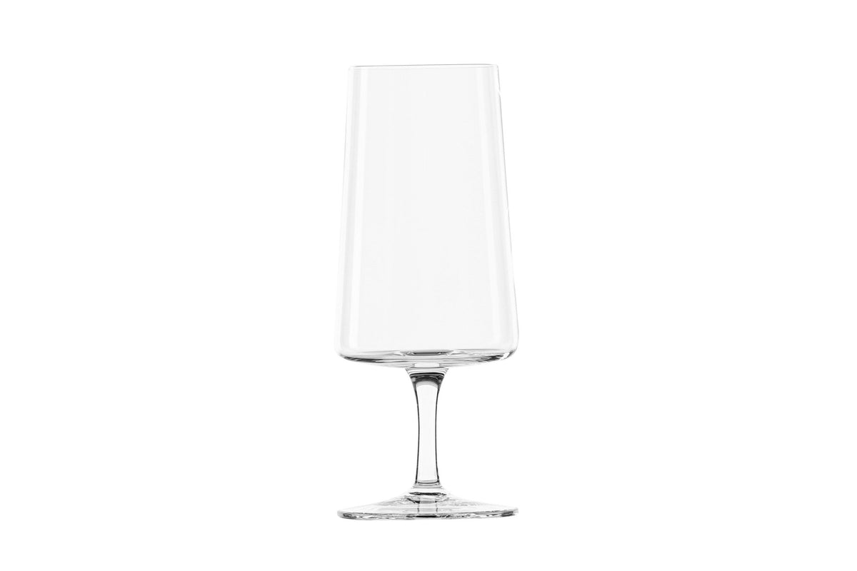 Shine Bierglas von Venture Home aus klarem Glas, schlanke zylindrische Form, Durchmesser 7 cm, Höhe 22 cm, auf neutralem Hintergrund fotografiert.