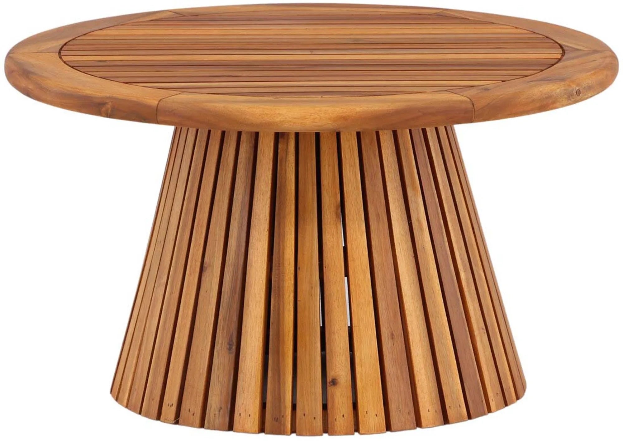 Lumpur Beistelltisch: Modernes Design aus edlem Akazienholz.