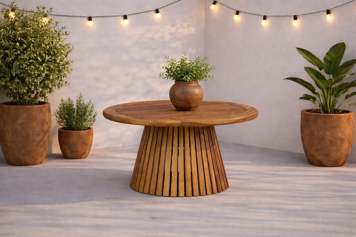 Lumpur Beistelltisch in Natur präsentiert im Onlineshop von KAQTU Design AG. Beistelltisch Outdoor ist von Venture Home