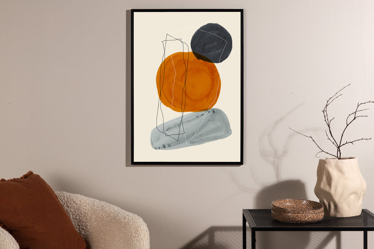Steine Poster in Beige präsentiert im Onlineshop von KAQTU Design AG. Bild ist von Venture Home