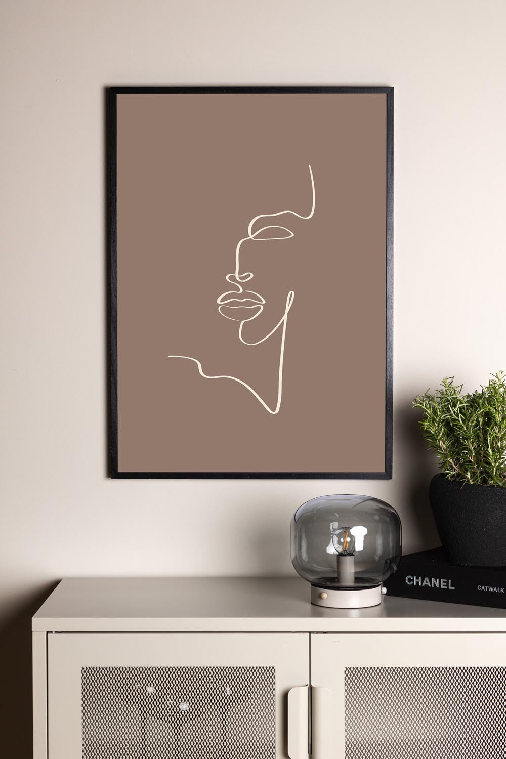 Poster Silhouetten in Braun präsentiert im Onlineshop von KAQTU Design AG. Bild ist von Venture Home