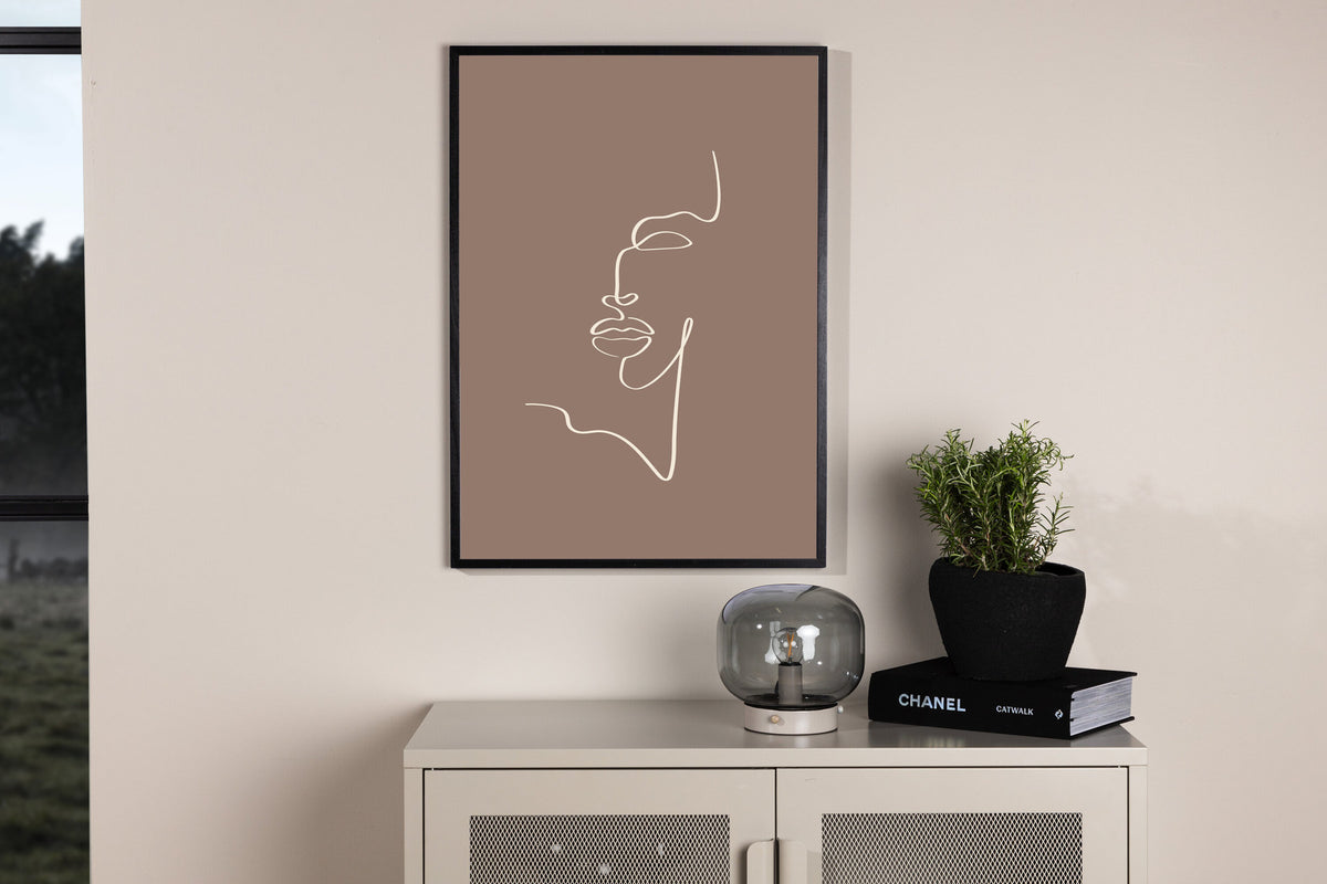 Poster Silhouetten in Braun präsentiert im Onlineshop von KAQTU Design AG. Bild ist von Venture Home
