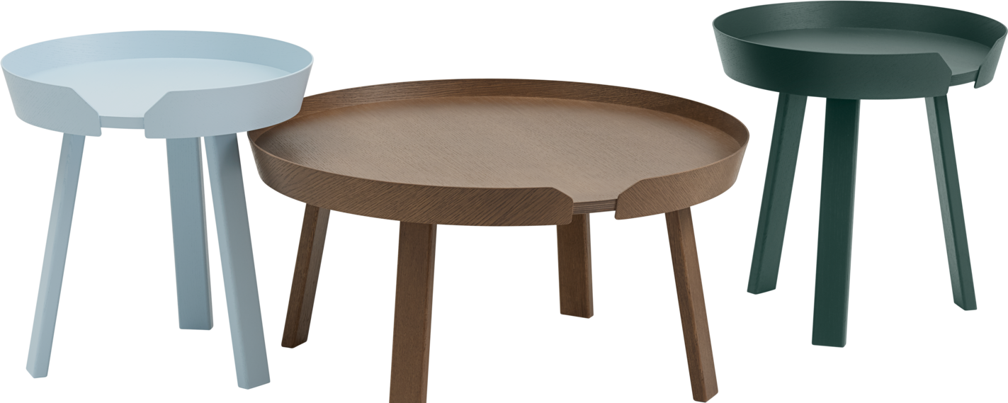 Around Coffee Table in Dunkelgrün präsentiert im Onlineshop von KAQTU Design AG. Beistelltisch ist von Muuto