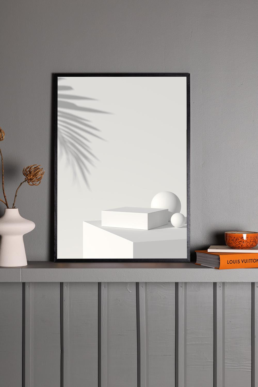 White Box Poster in Beige präsentiert im Onlineshop von KAQTU Design AG. Bild ist von Venture Home
