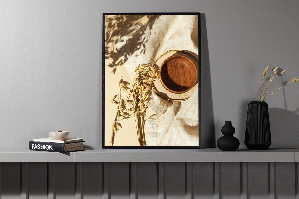 Poster Brown Bowl in Beige präsentiert im Onlineshop von KAQTU Design AG. Bild ist von Venture Home