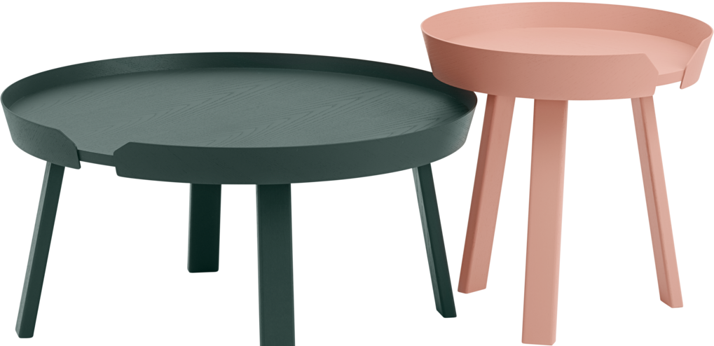 Around Coffee Table in Dunkelgrün präsentiert im Onlineshop von KAQTU Design AG. Beistelltisch ist von Muuto