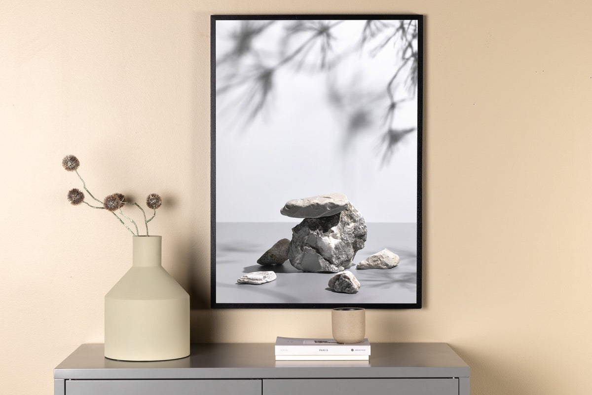 Sandstein Poster in Weiss präsentiert im Onlineshop von KAQTU Design AG. Bild ist von Venture Home